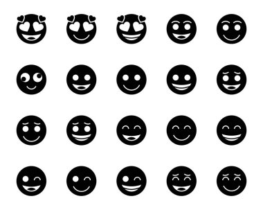 Emojiler için simgeler ayarlandı.