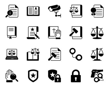 Yasa ve Adalet için simgeler ayarlandı.