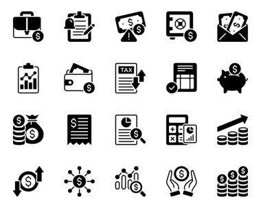 Muhasebe için simgeler ayarlandı