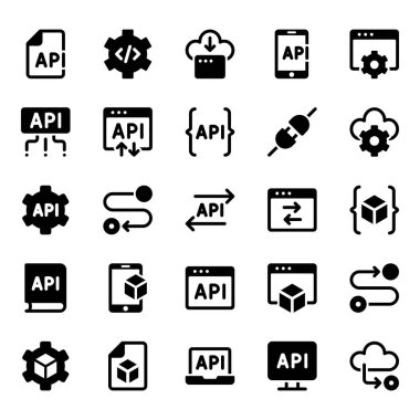 Uygulama programlama arayüzü için simge simgeleri ayarlandı