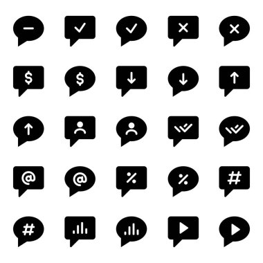 Sohbet iletisi için simgeler ayarlandı