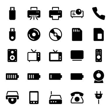 Aygıtlar ve donanım için simgeler ayarlandı.