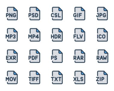 Programlama dosyaları için mavi özet simgeleri ayarlandı