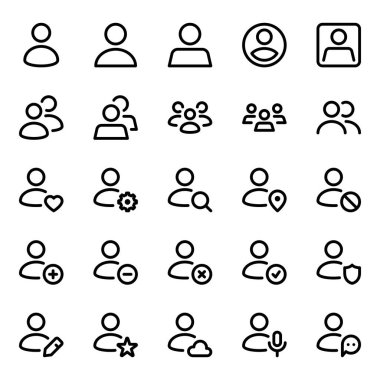 Kullanıcılar ve insanlar için özet simgeleri ayarlandı.