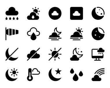 Hava Durumu için simge simgeleri ayarlandı.