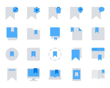 Yer imi için mavi renk simgeleri ayarlandı