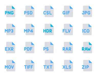 Programlama dosyaları için mavi renk simgeleri ayarlandı