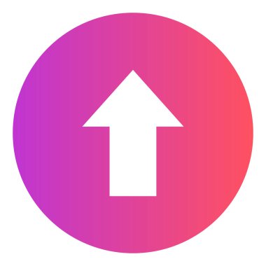 Gradyan renk simgesi, Ok yüklemesi için illüstrasyon.