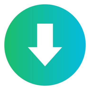 Gradyan renk simgesi, Ok İndirme için illüstrasyon.