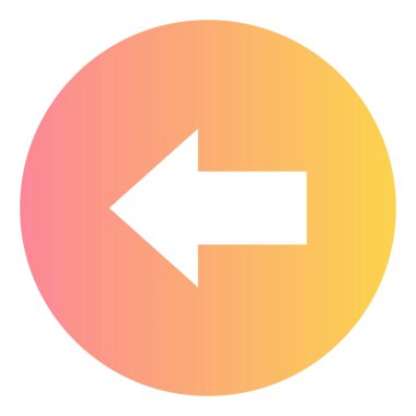 Gradyan renk simgesi, ok ileri çizimi.