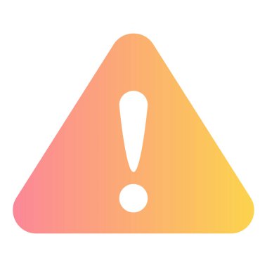 Gradyan renk simgesi, uyarı, uyarı, hata.