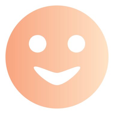 Gradyan renk simgesi, gülen surat için resim, mutlu.