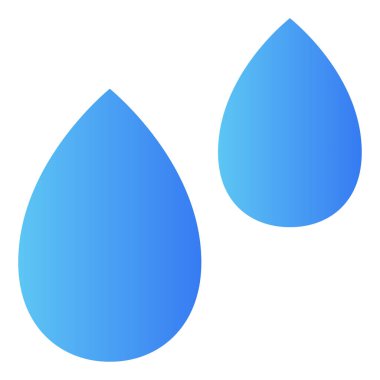 Renk simgesi, Yağmur için illüstrasyon, damla.