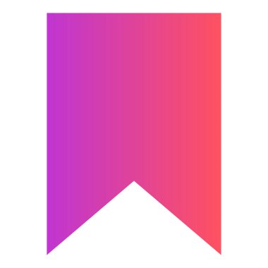 Gradyan renk simgesi, Kurdele için illüstrasyon, yer imi.