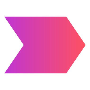 Gradyan renk simgesi, Ok için illüstrasyon, yön.