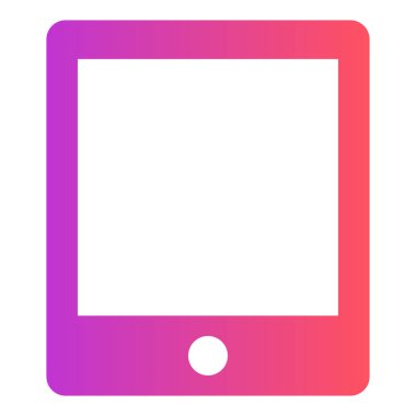 Gradyan renk simgesi, Mobil ped için resimleme, tablet.