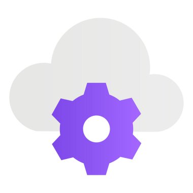 Gradyan renk simgesi, Bulut hesaplama, seo, dişli.