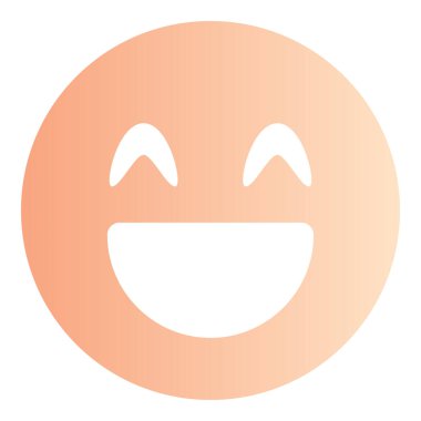 Gradyan renk simgesi, Face için illüstrasyon, emoji, Happy, Smiley.