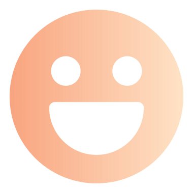 Gradyan renk simgesi, Face için illüstrasyon, emoji, Happy, Smiley.