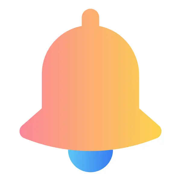 Gradyan renk simgesi, Alarm, zil, halka için illüstrasyon.