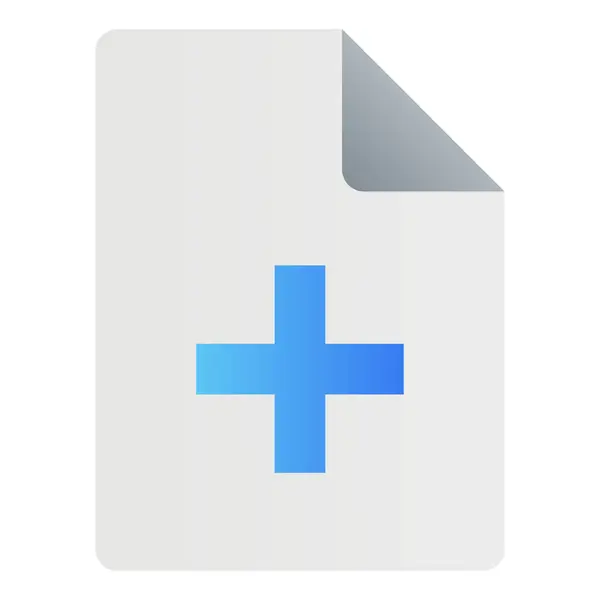 Gradyan renk simgesi, Dosya, belge için illüstrasyon, ekle.