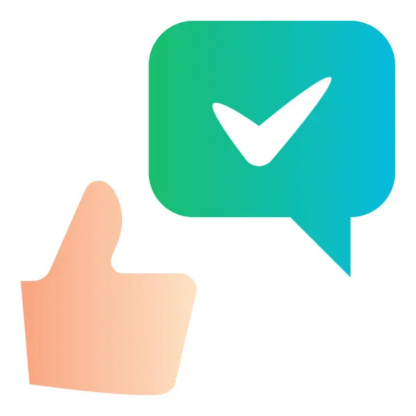 Gradyan renk simgesi, gibi, seçim, kontrol işareti için illüstrasyon.