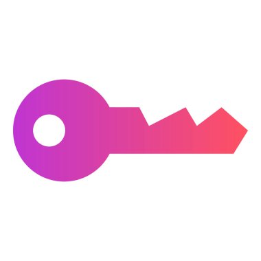 Gradyan renk simgesi, Anahtar, parola, kilidi aç.