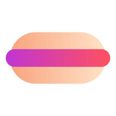 Gradyan renk simgesi, Burger için çizim, fast food.