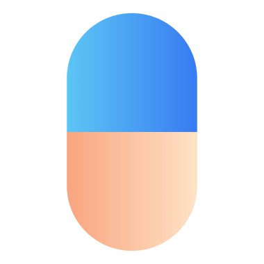 Gradyan renk simgesi, Sağlık, ilaç, eczane, kapsül.