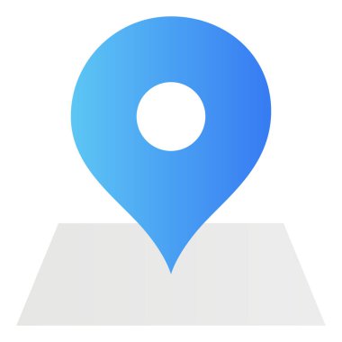 Gradyan renk simgesi, konum broşu, işaret, konum.