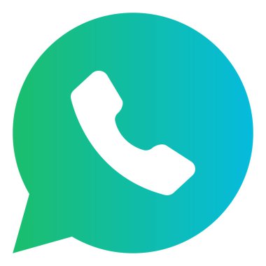 Gradyan renk simgesi, Telefon, çağrı, uygulama için illüstrasyon.