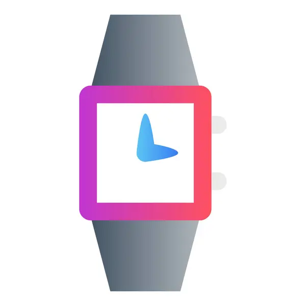 Gradyan renk simgesi, Smartwatch için resimleme, mobil.