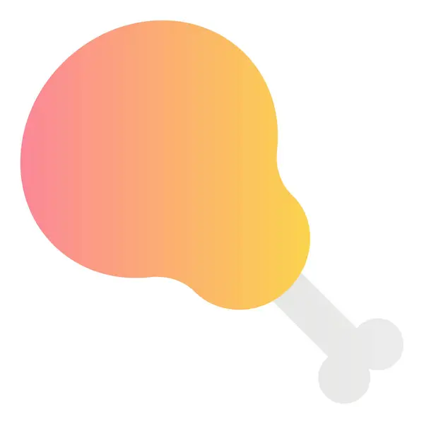 Gradyan renk simgesi, Drumstick, bacak parçası, tavuk.