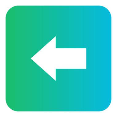 Gradyan renk simgesi, ok, yön, sol, önizleme.