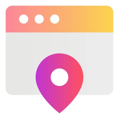 Gradyan renk simgesi, Web sitesi, web sayfası, pencere, konum.