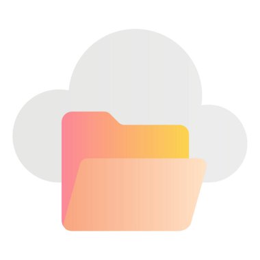 Gradyan renk simgesi, Bulut hesaplama, dizin, kaydetme.