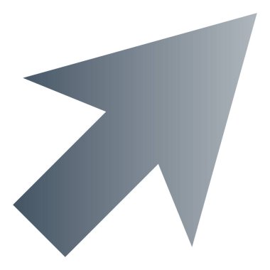 Gradyan renk simgesi, İmleç için illüstrasyon, tıklama, fare.