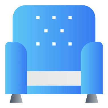 Gradyan renk simgesi, kanepe, kanepe, mobilya.