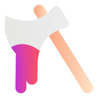 Gradyan renk simgesi, Cadılar Bayramı için illüstrasyon, düzeltme, cinayet.