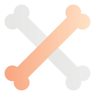 Gradyan renk simgesi, Cadılar Bayramı için resim, insan kemikleri, 