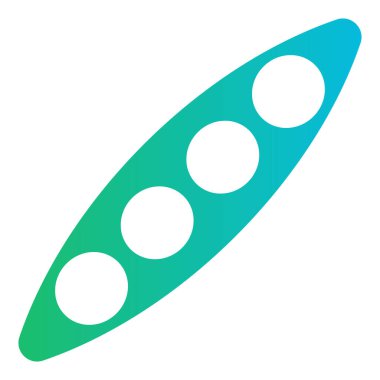 Gradyan renk simgesi, Bezelye, sebze, aşçılık.