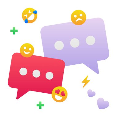 Mobil sohbet kutusu için renk grafiği çizimi