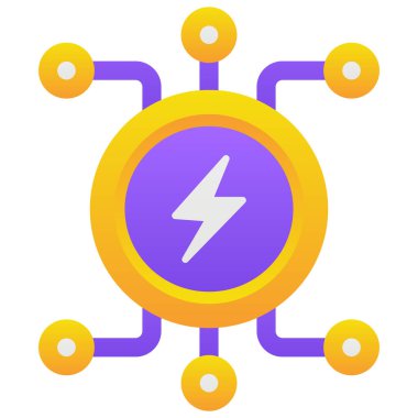 Elektrik mikroçipi için renk grafikleri