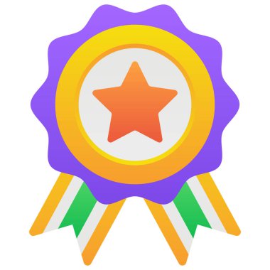 Kullanıcı deneyimi rozeti için renk illüstrasyonu