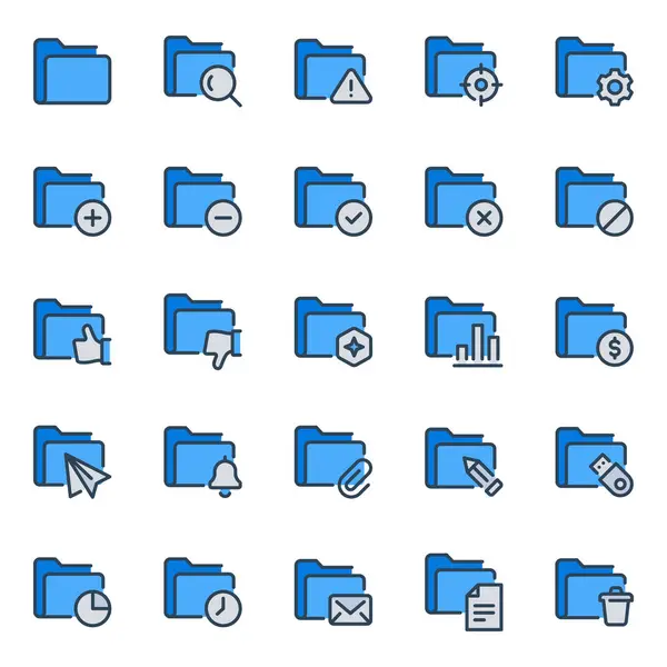 Arşiv dizini için mavi özet simgeleri ayarlandı