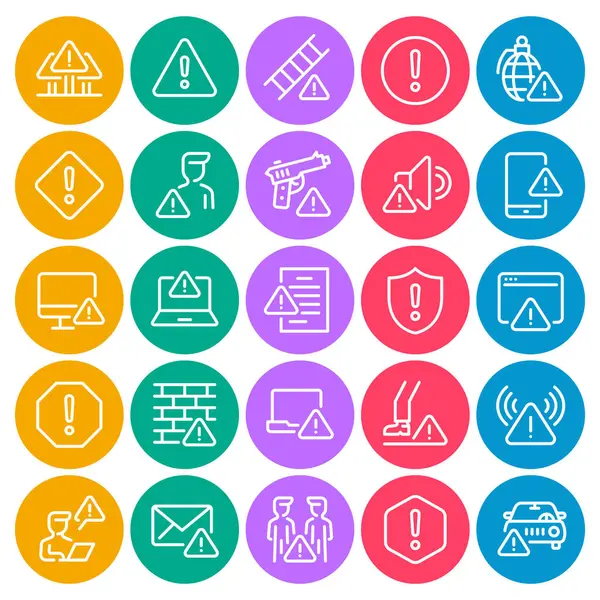 Dikkat uyarısı için çember renk özet simgelerini ayarla