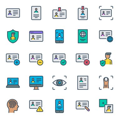 Tanımlama için doldurulmuş özet simgeleri