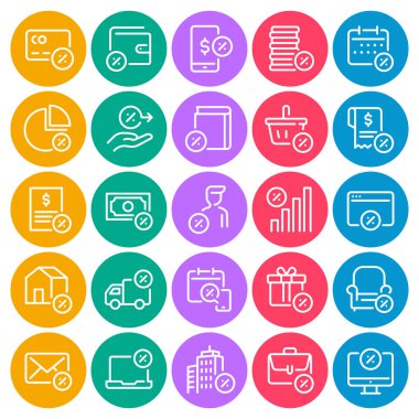 Vergi ödeyenler için çember renk özeti simgelerini ayarla