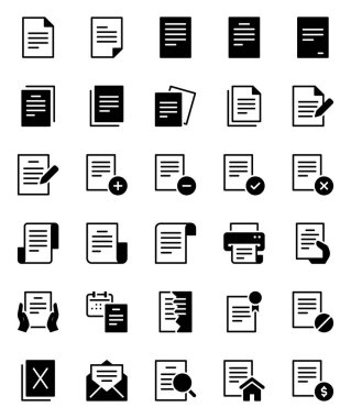 Belge dosyası için simge simgeleri ayarlandı