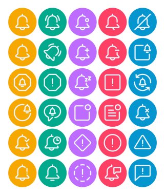 Uyarı uyarısı için çember renk özet simgelerini ayarla